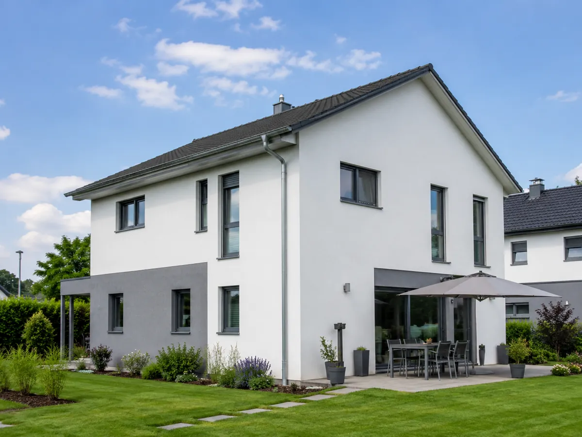 Modernes Einfamilienhaus – Baufinanzierung und Immobilienfinanzierung für Ärzte