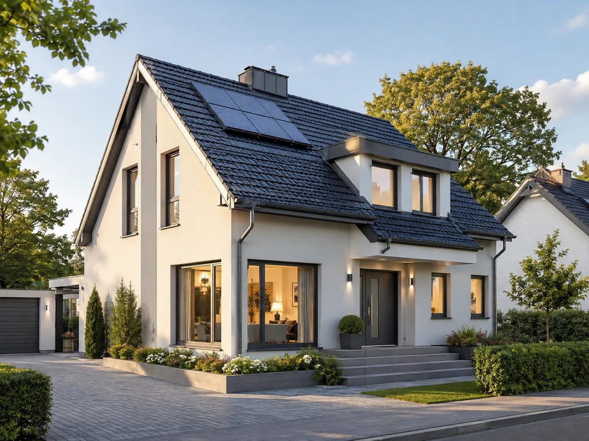 Modernisiertes Einfamilienhaus mit Photovoltaikanlage